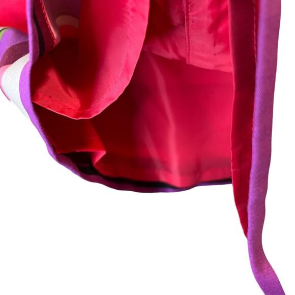 Liz Claiborne Women's Pencil Skirt Beach Rose Purple Pink White Stripe Sz 12 NWT - Picture 9 of 10